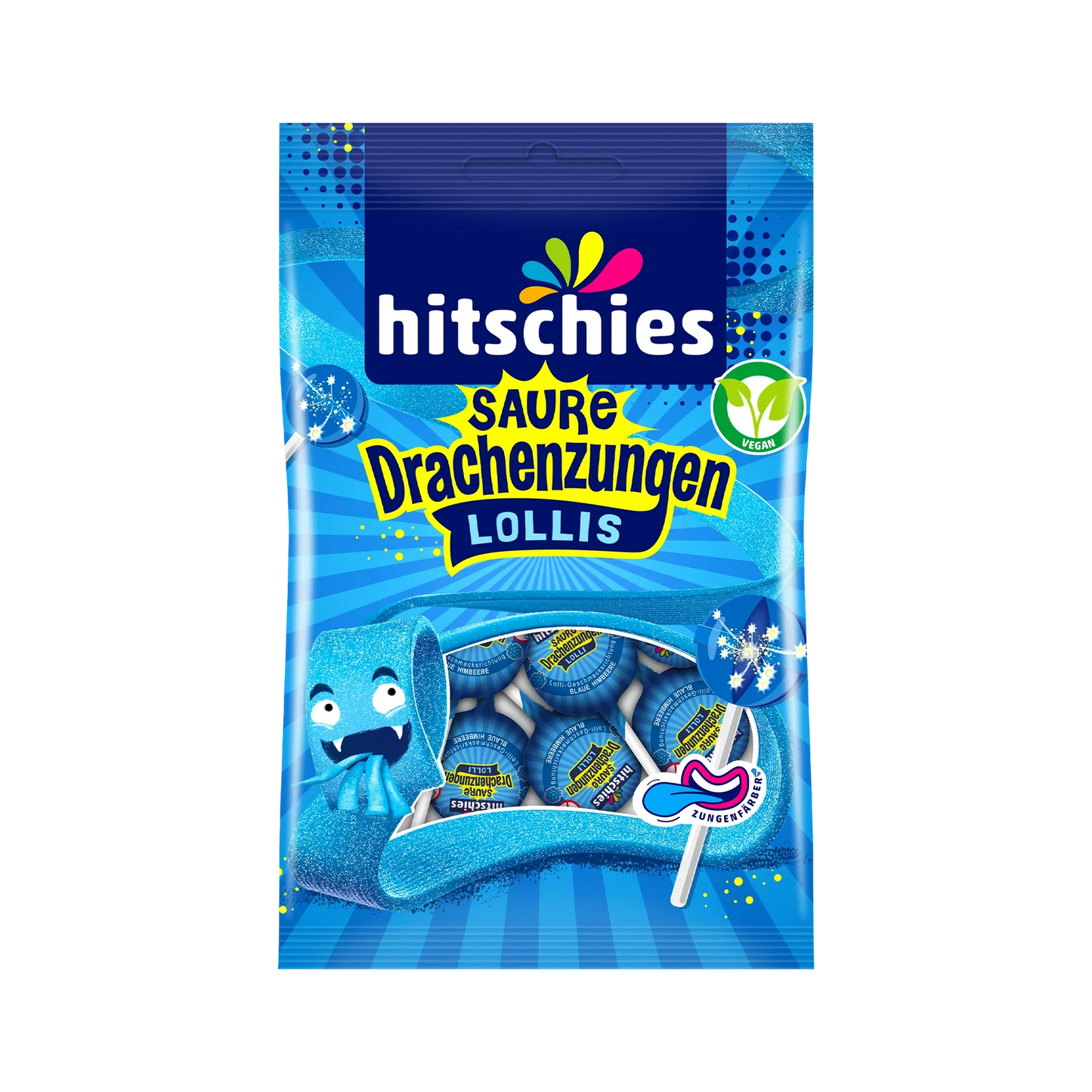 Hitschies Saure Drachenzungen Lollis (12x128g)