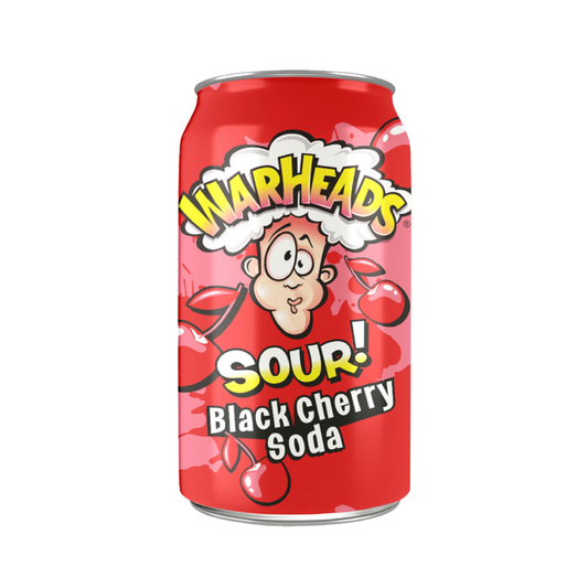 Warheads Black Cherry Sour Soda (12x330ml)