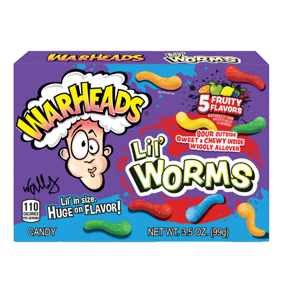 Warheads Lil' Worms Theater Box (12x99g)
