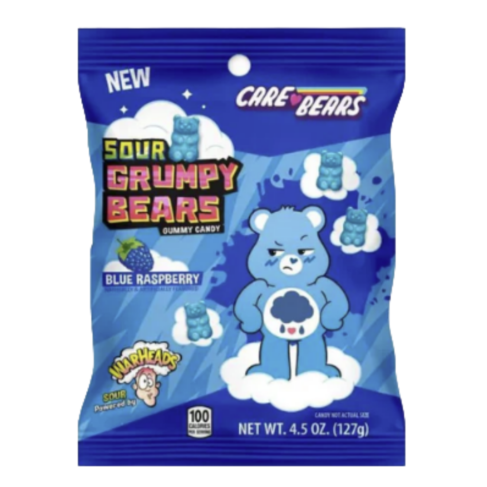 Warheads Sour Grumpy Bears PEG (12x127g)