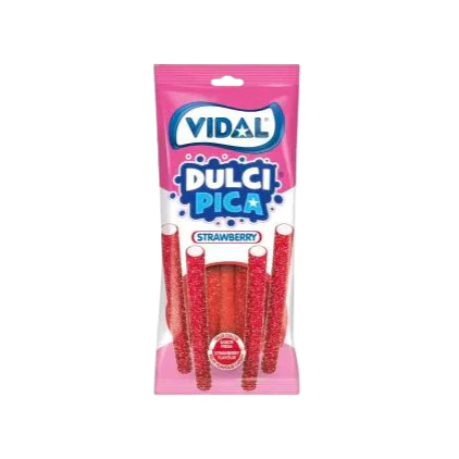 Vidal HALAL Sour Strawberry Pencils (14x90g)