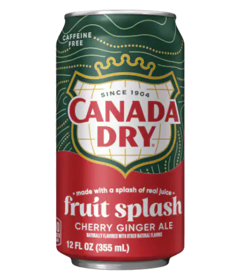Canada Dry Fruit Splash Cherry Ginger Ale (12x355ml)