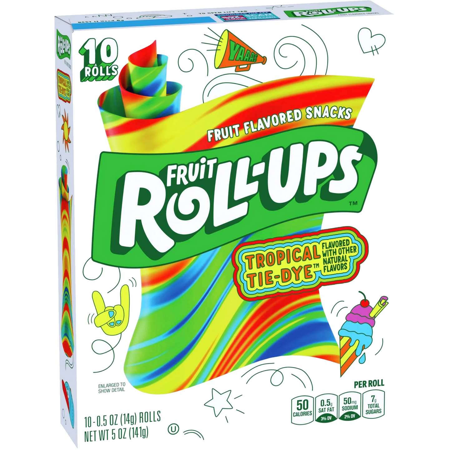 Fruit Roll-Ups Torpical Tie Dye (10x141g)