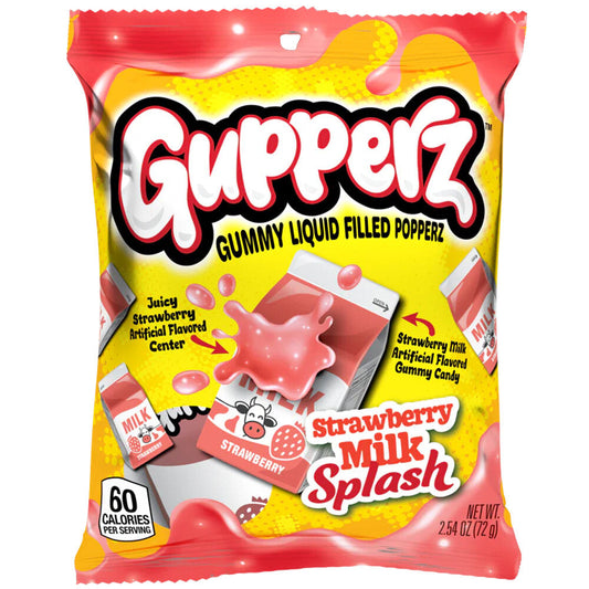 Gupperz Poppin' Strawberry Milk Splash (12x72g)