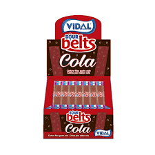 Vidal Wrapped Sour Cola Belts (1x1350g)