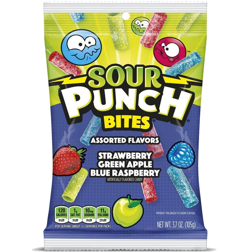 Sour Punch Assorted Bites (12x105g)