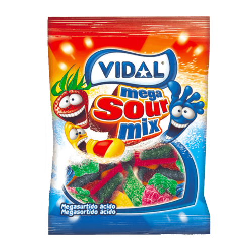 Vidal HALAL Mega Sour Mix (14x90g)